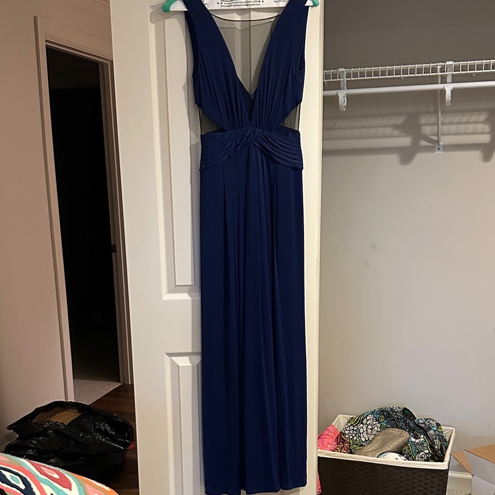 BCBGMaxAzria Navy Blue Prom Dress